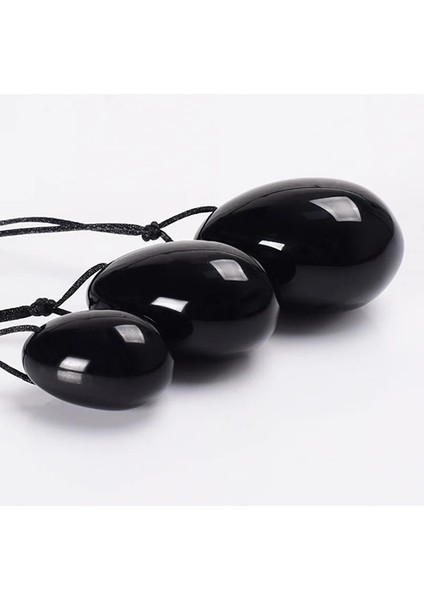 40 25MM Doğal Obsidyen Yumurta Vajinal Topları Yoni Değnek Seti Kadın Seti Masturbators Vajinal Sıkma Kegel Simülatörü Masaj Topu Sert (Yurt Dışından) fırsatları