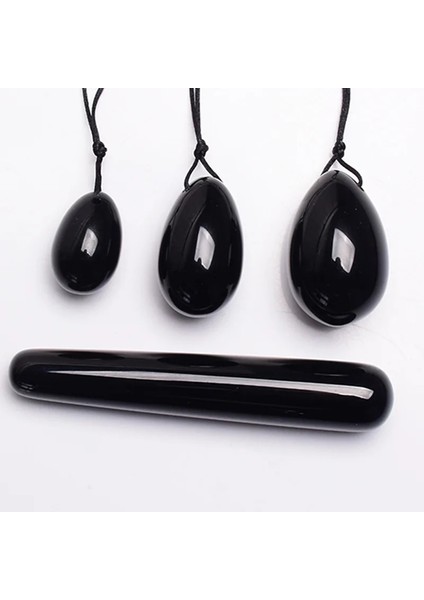 40 25MM Doğal Obsidyen Yumurta Vajinal Topları Yoni Değnek Seti Kadın Seti Masturbators Vajinal Sıkma Kegel Simülatörü Masaj Topu Sert (Yurt Dışından) indirimleri