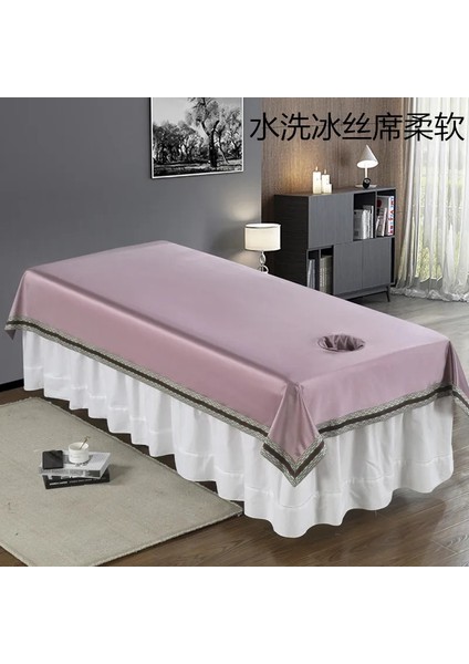 Mor Dantel 90CM210CM Delik Yatak Elektronik Tablosu Masaj Masası Güzellik Yatağı Yaz Nefes Kalınlaşmak Buz Ipek Levha Spa Salonu Adanmış (Yurt Dışından) fiyatları