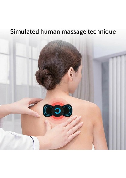 Tek Masaj Macunu Boyun Masajı Mini Elektrikli Servikal Masaj Omurga Çıkartmalar Meridyen Masajı Kas Rölyef Ağrısı Sırt Gevşeme Aracı 6 Mod (Yurt Dışından) fiyatları