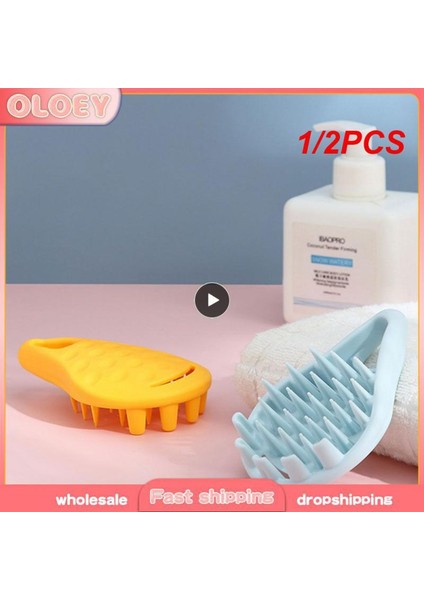Pembe 2 Adet 1/2 Adet Silikon Kafa Kafa Derisi Masaj Fırçası Saç Yıkama Tarağı Şampuan Banyo Spa Relax Duş Fırçası Yorgunluğu Gidermek Kafa Masajı Aracı (Yurt Dışından) fiyatları