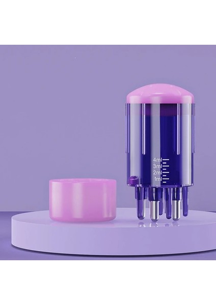 Mor 1 Adet Taşınabilir Saç Derisi Aplikatör Sıvı Tarak Saç Büyüme Mini Saç Kökleri Masaj Ilaç Tarak Serum Yağı Besler Saç (Yurt Dışından)