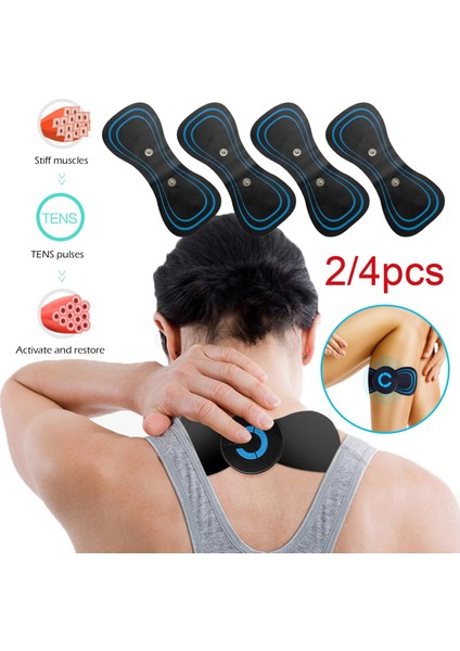 Sadece 12 Jel Pedleri 2/4 Adet Elektrikli Masaj Yastığı Mini Servikal Masaj Stimülatörü Erkekler Için Boyun Omuz Meme Masaj Yastığı Ayarlanabilir Masaj Yastığı (Yurt Dışından) fırsatları