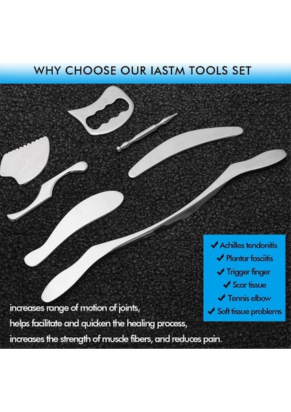 1 Adet-Pu Çanta Olmadan Paslanmaz Çelik Iastm Terapi Masaj Aletleri Derin Doku Masajı Guasha Fasya Kurtarma Kas Gevşeme Gua Sha Kazıma Tahtası (Yurt Dışından) modelleri