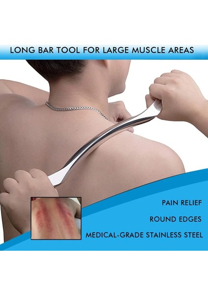 1 Adet-Pu Çanta Olmadan Paslanmaz Çelik Iastm Terapi Masaj Aletleri Derin Doku Masajı Guasha Fasya Kurtarma Kas Gevşeme Gua Sha Kazıma Tahtası (Yurt Dışından) fırsatları