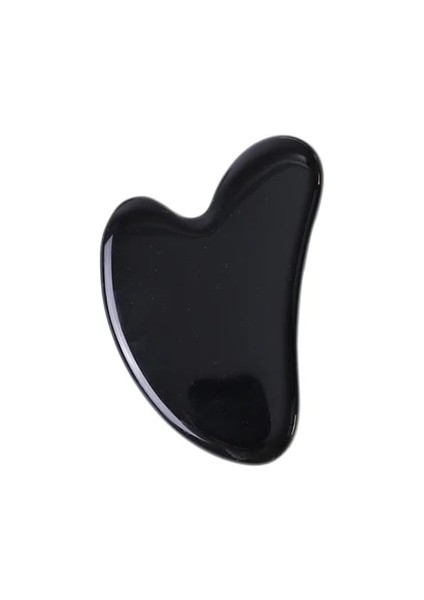 H Tipi Doğal Obsidyen Yüz Masajı Rulosu Gua Sha Kazıyıcı Seti Guaj Taşı Yüz Yeşim Rulo Masajı Guaj Kazıyıcı Yüz Masajı (Yurt Dışından)