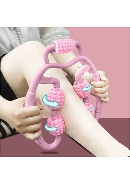Gümüş U Şeklinde 5 Top Kol Bacak Kas Rahatlatıcı Aracı Masaj Silindiri Fitness Aksesuarı Kadın Yoga Fitness Ekipmanları 28ED (Yurt Dışından) fırsatları