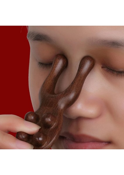 Tip 10 1 Adet Sandal Ağacı Göz Burun Meridyen Masajı Vücut Yüz Masajı Tarak Ahşap Saplı Sandal Ağacı Akupunktur Noktası Masajı (Yurt Dışından) fırsatları