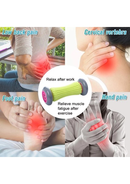 Koyu Mavi 1 Adet Ayak Silindiri Masajı Kabartma Plantar Fasiit ve Topuk Ayak Kemeri Ağrısı Refleksoloji Masajı Arka Bacak El Kas Relax (Yurt Dışından)