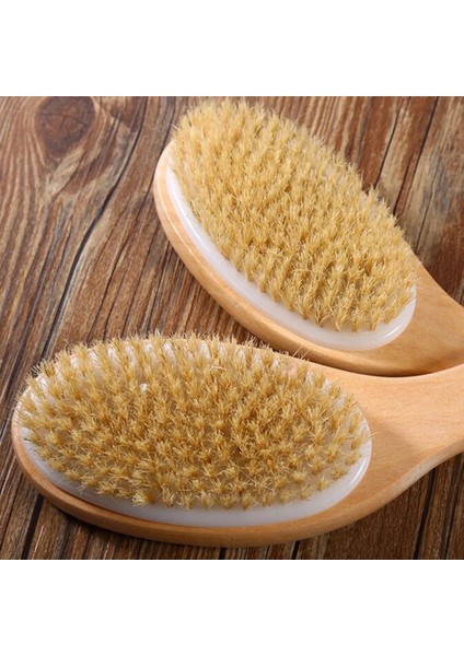 25X7 cm Kuru Cilt Ahşap Vücut Fırçası Peeling Doğal Kıl Sırt Fırçası Masaj Banyo Duş Geri Spa Scrubber Kuru Masaj Fırça Araçları (Yurt Dışından) indirimleri