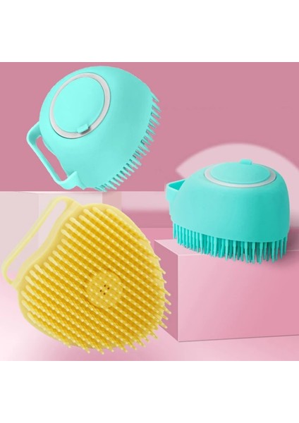 Kare-Pembe Silikon Kafa Vücut Saç Derisine Masaj Fırçası Silikon Şampuan Fırçası Saç Yıkama Tarağı Duş Fırçası Banyo Spa Masaj Fırçası Saç Fırçası (Yurt Dışından) indirimleri
