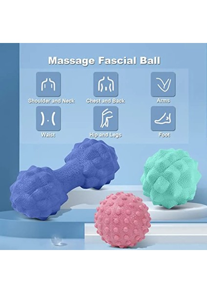 Yeşil Set Masaj Topu Seti Fıstık Elmas Masaj Topları Derin Doku Kas Masajı Esneklik Plantar Fasiit Kas Ağrısını Rahatlatmak (Yurt Dışından) modelleri