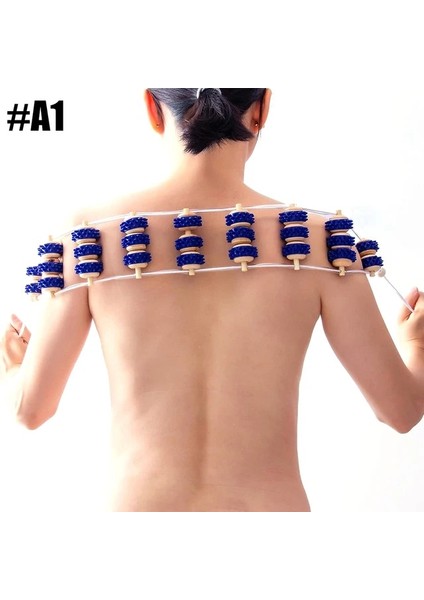 A1 Ahşap Sırt Masajı Rulo Halat Lenfatik Drenaj Masajı Ahşap Terapi Aracı Taşınabilir El Haddeleme Boyun Omuz Gevşeme (Yurt Dışından)