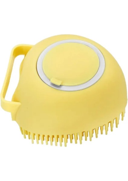 Sarı Silikon Kafa Vücut Saç Derisi Masaj Fırçası Silikon Şampuan Fırçası Saç Yıkama Tarağı Duş Fırçası Banyo Spa Masaj Fırçası Saç Fırçası (Yurt Dışından)