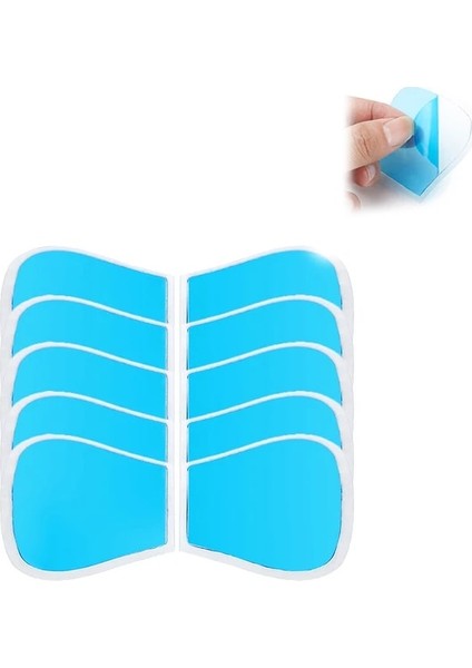 5 Çift (10 Adet)-A Ems Boyun Masajı Için Jel Pedleri Değiştirilebilir Kas Masajı Etiket Jelleri Kas Stimülatörü Etiket Fizyoterapi Aksesuarları (Yurt Dışından)