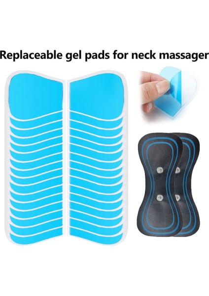 5 Çift (10 Adet)-A Ems Boyun Masajı Için Jel Pedleri Değiştirilebilir Kas Masajı Etiket Jelleri Kas Stimülatörü Etiket Fizyoterapi Aksesuarları (Yurt Dışından) fiyatları