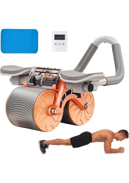 Hiçbir Zamanlayıcı Masaj Ab Makaralı Tekerlek Karın Kasları Fitness Otomatik Ribaund Egzersiz Eğitmeni Şınav Karın Taşınabilir Rulo Ev (Yurt Dışından) fiyatları