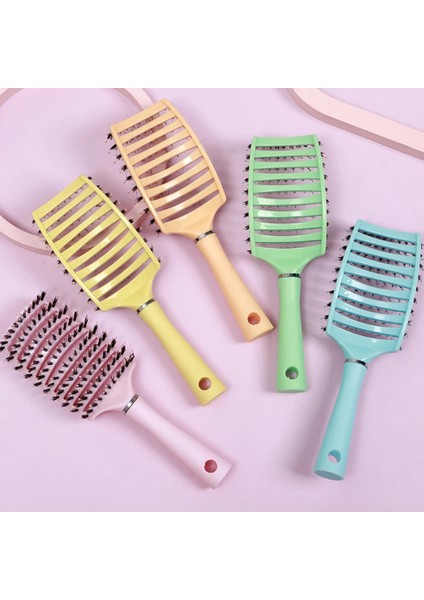 03 Kadın Saç Derisine Masaj Tarak Saç Fırçası Kıl Islak Kıvırcık Saç Detangle Fırça Salon Kuaförlük Şekillendirici Araçları Kafa Masajı (Yurt Dışından)