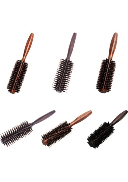 B 6 Türleri Düz Dimi Saç Tarak Doğal Domuzu Kıl Haddeleme Fırça Yuvarlak Namlu Üfleme Curling Dıy Kuaförlük Şekillendirici (Yurt Dışından) fırsatları
