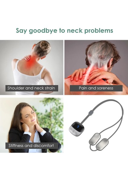 Kırmızı Boyun Masajı Servikal Omurga Masaj Aletleri Elektrikli Omuz ve Sırt Gevşeme Tedavisi Ems Kas Stimülatörü Güzellik Sağlık (Yurt Dışından) modelleri