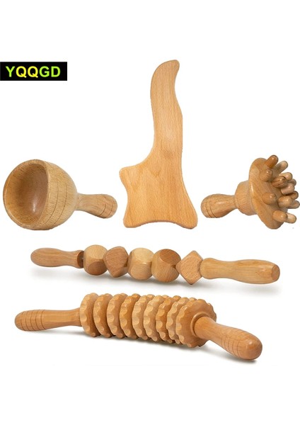 2 Adet Ahşap Terapi Masaj Aletleri Vücut Şekillendirme, Anti-Selülit, Ahşap Masaj Rulo Sopa, Maderoterapia Kiti, Vücut Şekillendirici Alet Seti (Yurt Dışından)