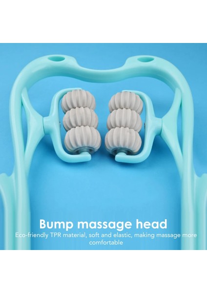 Tip 1 Mavi Plastik Silindir Boyun Masajı Basınç Noktası Terapi Masajı Omuzlar Bel Bacaklar Tetik Noktası Rahatlatmak El Massageador (Yurt Dışından)