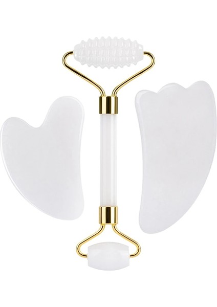 2 Adet Tip A1 Beyaz Yeşim Yüz Masajı Guaj Guasha Kazıyıcı Seti Doğal Taş Yüz Masajı Gua Sha Masaj Güzellik Cilt Bakımı V Yüz Araçları (Yurt Dışından) modelleri