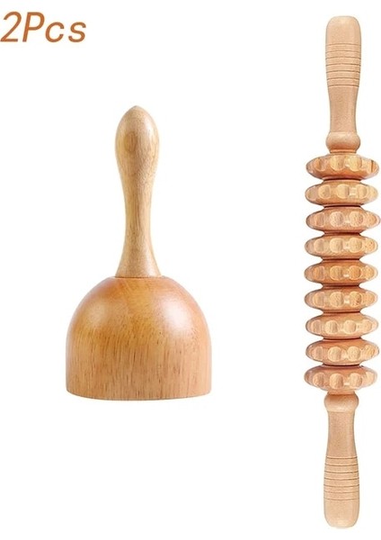 2 Adet2 Ahşap Terapi Masaj Aletleri Manuel Gua Sha Aksesuarları Anti Selülit Masaj Silindiri Aracı Ahşap Küp Masaj Vücut Serbest Bırakma (Yurt Dışından)