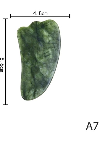Gua Sha Kurulu Doğal Yeşim Guasha Masaj Taş Gua Sha Kurulu Güzellik Aracı Sağlık Guasha Kazıyıcı Yüz Kaldırma Masaj Meridyen Kazıma (Yurt Dışından)