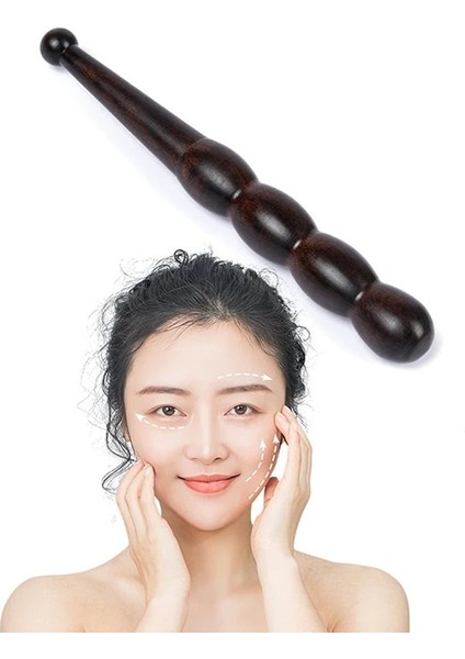 1 Adet Uzun Ahşap Spa Kas Rulo Sopa Selülit Blaster Derin Doku Fasya Tetik Noktası Serbest Bırakma Kendinden Ayak Vücut Masaj Aracı (Yurt Dışından)