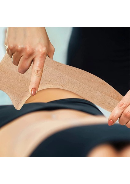 Vücut Gua Sha C Ahşap Terapi Masajı Anti-Selülit Gua Sha Aracı Derin Doku Relax Masaj Vücut Yüz Kaldırma Maderoterapia Rulo (Yurt Dışından)