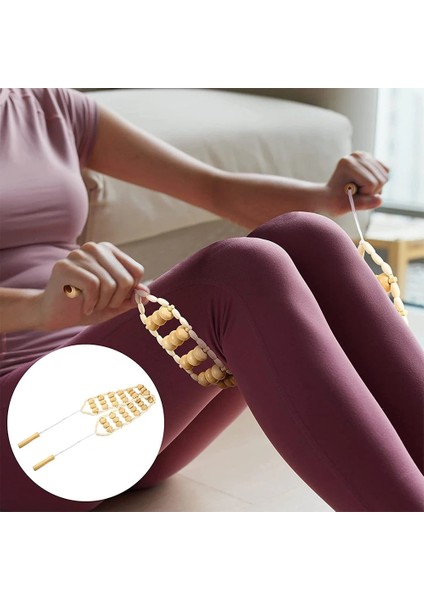 Vücut Gua Sha C Ahşap Terapi Masajı Anti-Selülit Gua Sha Aracı Derin Doku Relax Masaj Vücut Yüz Kaldırma Maderoterapia Rulo (Yurt Dışından)