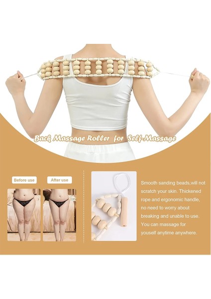 1 Adet Ahşap Terapi Masaj Aletleri Vücut Şekillendirici Aletler Vücut Şekillendirme Için Ahşap Masaj Rulosu Sopa Ahşap Sırt Masajı Rulo Halat (Yurt Dışından) fiyatları