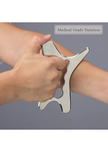 D1 Yükseltme Paslanmaz Çelik Gua Sha Masaj Aletleri Metal Kazıma Bıçağı Rahatlatıcı Yumuşak Doku Masajı, Baş, Boyun, Sırt Ağrısını Azaltın (Yurt Dışından) fırsatları