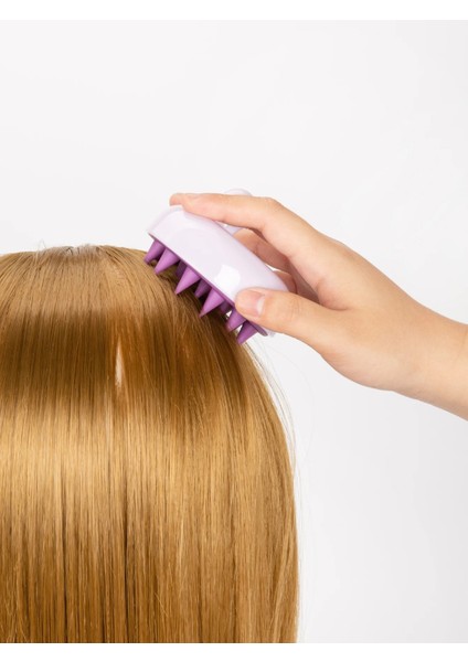Sarı Silikon Şampuan Saç Derisi Saç Masajı Kafa Vücut Saç Derisi Masaj Fırçası Tarak Saç Yıkama Tarağı Duş Fırçası Banyo Spa Masaj Fırçası (Yurt Dışından)