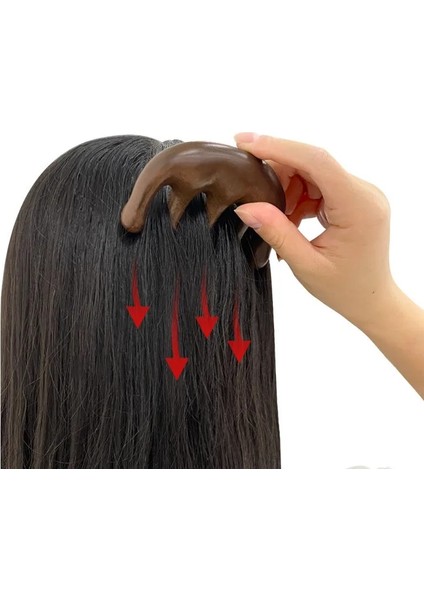 C Ahşap Terapi Masaj Tarak Doğal Sandal Ağacı Tarak Geniş Diş Tarak Spa Gua Sha Saç Derisi Masaj Fırçası Saç Bakımı Meridian Relax Aracı (Yurt Dışından)