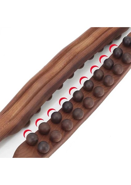 Wood-10 Boncuk 1 Adet 20 Boncuk Oklava Evrensel Geri Iğne Masaj Tendonlar Kayın Ahşap Kazıma Sopa Noktası Tedavisi Guasha Terapi Aracı (Yurt Dışından)