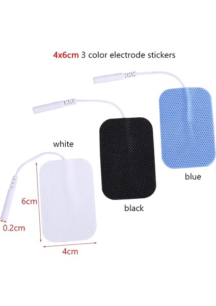 4 Way2.5mmplug Elektrot Pedleri Fizyoterapi Iletken Jel Ems Akupunktur Kas Stimülatörü Patche Elektrikli Onlarca Dijital Terapi Makinesi (Yurt Dışından) fırsatları