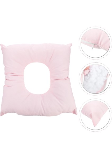 Pembe Güzellik Salonu Vücut Yastığı Yüz Aşağı Paspaslar Masaj Salonları Pamuk Esnek Ped Yeniden Kullanılabilir Salonlar Yastık Içi Boş Rahat Köpük (Yurt Dışından) fırsatları