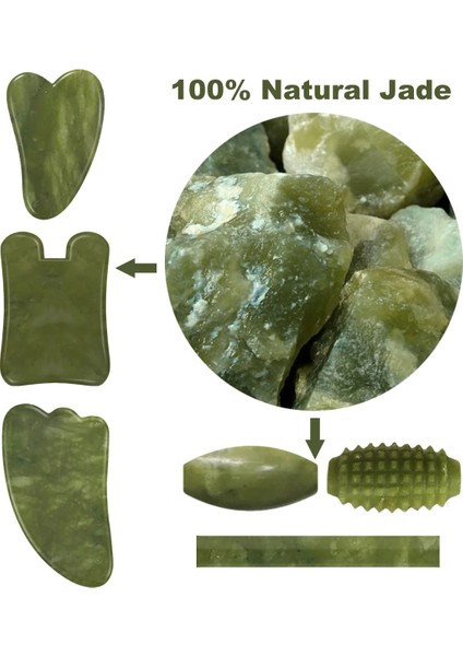 Masaj Silindiri Doğal Taş Yeşim Rulo Guasha Tahta Seti Yüz Masajı Guaj Kazıyıcı Gerçek Taş Yüz Masajı Guasha Masaj Tahtası (Yurt Dışından) indirimleri