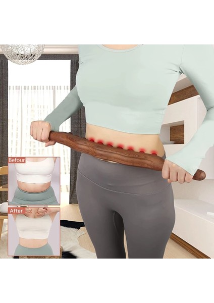 D4 Ahşap Tetik Noktası Masaj Sopa Lenfatik Drenaj Masajı Ahşap Terapi Masaj Aletleri Gua Sha Masaj Yumuşak Doku Serbestleştirme (Yurt Dışından)