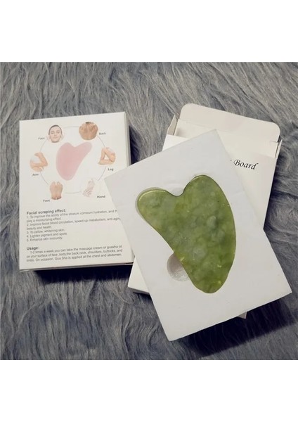 Yeşil Gua Sha Doğal Yeşim Guasha Kazıma Masaj Kazıyıcı Yüz Masaj Silindiri Kurulu Kuvars Yüz Göz Bakımı Gua Sha Aracı Yüz Kaldırma Masajı (Yurt Dışından)