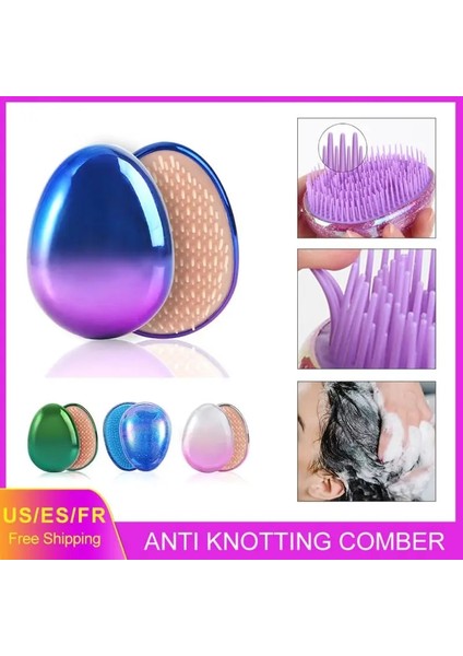 14 Kafa Derisi Masaj Saç Yıkama Tarak Kuaförlük Yumurta Şekilli Yumuşak Saç Fırçası Düğüm Geçirmez Düz Saç Çocuk Yetişkinler Masaj Tarak (Yurt Dışından) fırsatları
