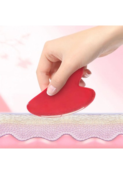 Açık Mor 10 Renk Güzel Masaj Balmumu Guasha Kazıma Masaj Kazıyıcı Yüz Masajı Akupunktur Gua Sha Göz Yüz Kurulu Spa Masajı (Yurt Dışından) indirimleri