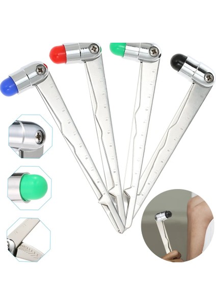 Ölçekli Çekiç Yeşil Tıbbi Nörolojik Refleks Taylor Wartenburg Fırıldak Babinski Ergonomik Çekiç Kumpas Ölçeği Vurmalı Buck Vurmalı Çekiç (Yurt Dışından)
