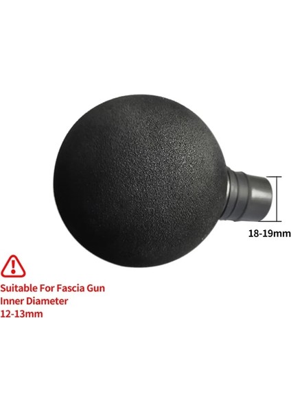 Eva Köpük Topu 18MM Fasya Tabancası Masaj Başlığı Silikon Masaj Kafa Seti Vücut Gevşeme Alınlık Masaj Tabancası Evrensel Yedek Kafa Aksesuarları (Yurt Dışından)