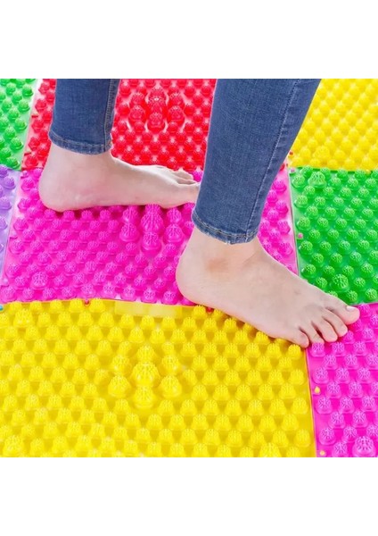Kırmızı Ayak Masaj Yastığı Ayak Shiatsu Ayak Masajı Dayanıklı Refleksoloji Basınç Kan Dolaşım Plakası Mat Masaj Yürüyüş Pedi (Yurt Dışından) fırsatları