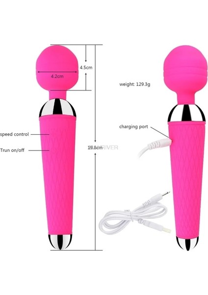 1 Adet Vücut Masajı Masaj Sopası Ev Taşınabilir Unisex Titreşim Tüm Vücut Çok Fonksiyonlu Masaj (Yurt Dışından)