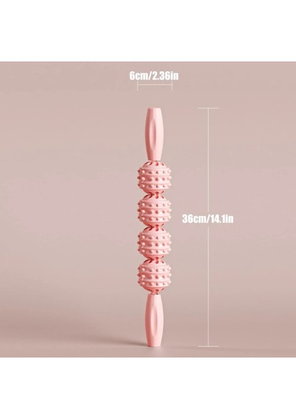 Pembe Kas Rulo Sopa, Lenfatik Drenaj Için Liposuction Masaj Rulosu, Kas Ağrısını Gidermek Için Terapi Masaj Rulo Sopa (Yurt Dışından)