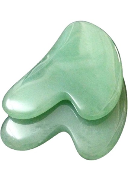 Yeşil Gösterildiği Gibi Doğal Yeşim Taşı Gua Sha Masaj Tahtası Gül Kuvars Guasha Plaka Yeşim Yüz Masajı Kazıyıcılar Araçları Yüz Boyun Arka Vücut (Yurt Dışından) indirimleri